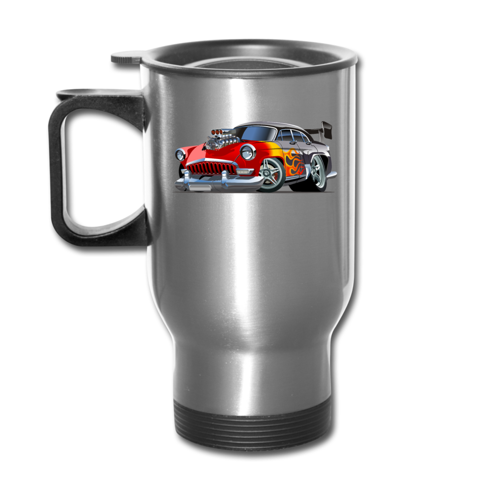 Hot Rod - Retro - Travel Mug - silver