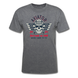 Aviator - Air Ace - Unisex Classic T-Shirt - mineral charcoal gray