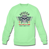 Aviator - Air Ace - Crewneck Sweatshirt - lime