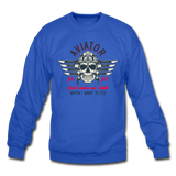 Aviator - Air Ace - Crewneck Sweatshirt - royal blue