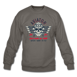 Aviator - Air Ace - Crewneck Sweatshirt - asphalt gray