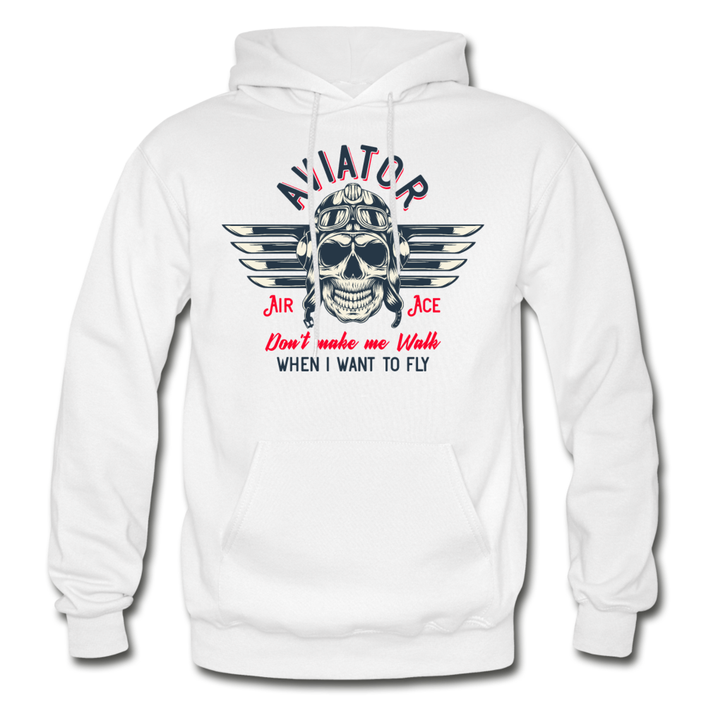 Aviator - Air Ace - Gildan Heavy Blend Adult Hoodie - white