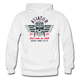 Aviator - Air Ace - Gildan Heavy Blend Adult Hoodie - white