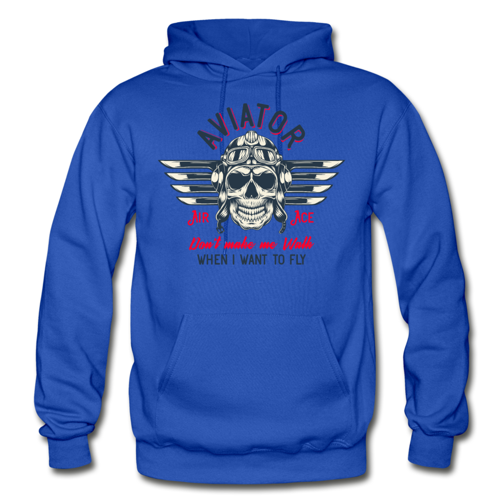 Aviator - Air Ace - Gildan Heavy Blend Adult Hoodie - royal blue