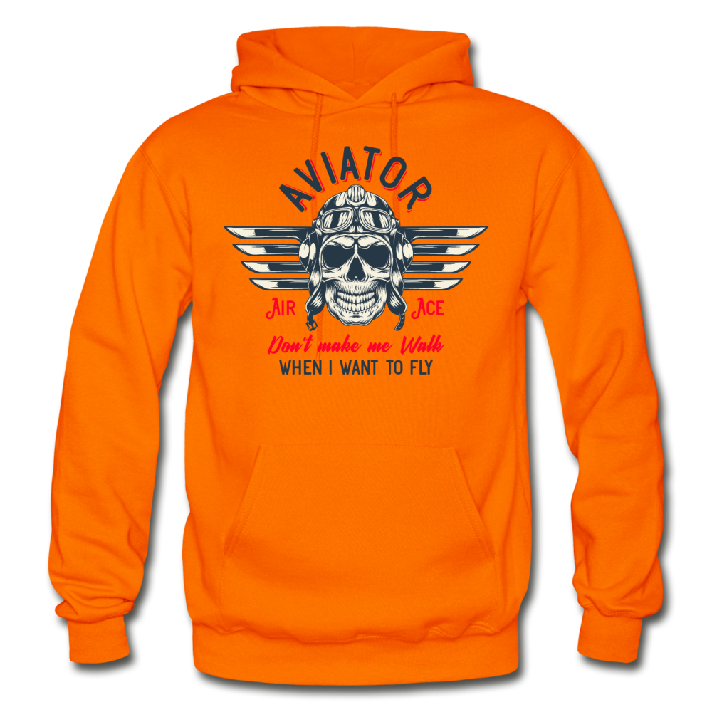 Aviator - Air Ace - Gildan Heavy Blend Adult Hoodie - orange