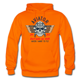 Aviator - Air Ace - Gildan Heavy Blend Adult Hoodie - orange