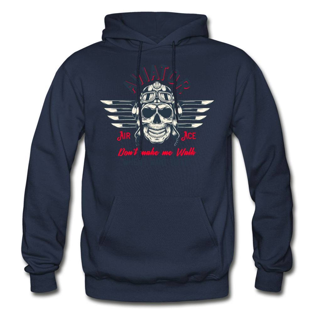 Aviator - Air Ace - Gildan Heavy Blend Adult Hoodie - navy