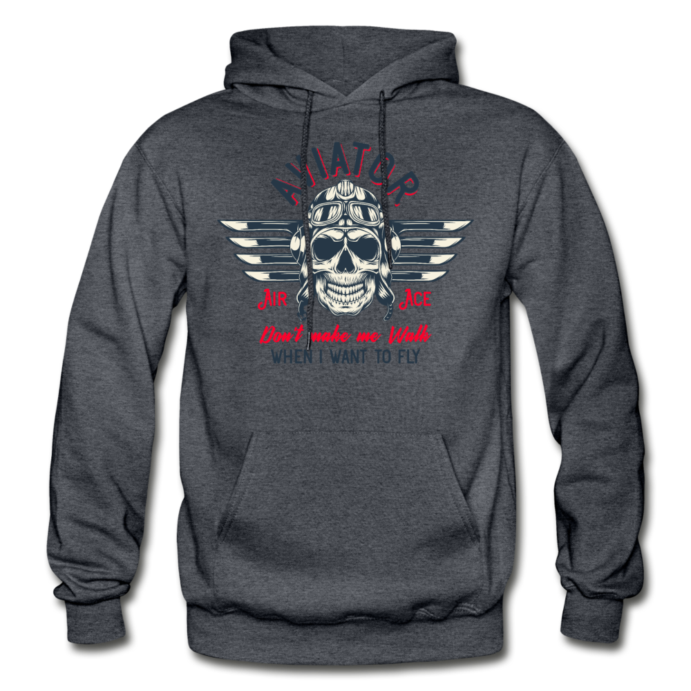 Aviator - Air Ace - Gildan Heavy Blend Adult Hoodie - charcoal gray