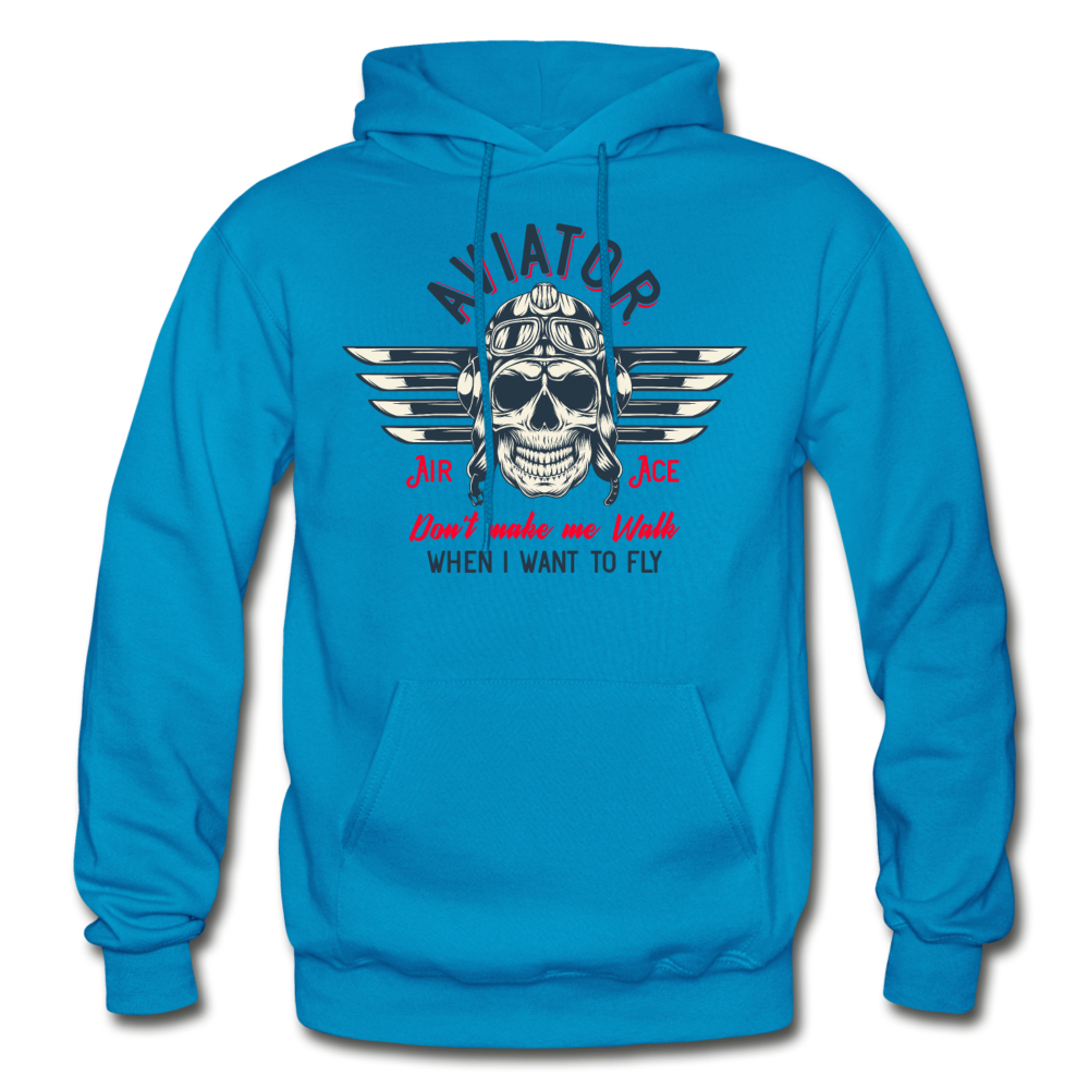 Aviator - Air Ace - Gildan Heavy Blend Adult Hoodie - turquoise