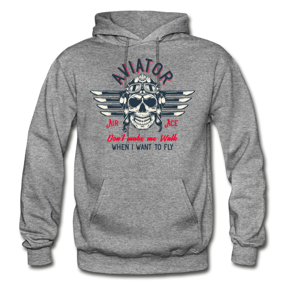 Aviator - Air Ace - Gildan Heavy Blend Adult Hoodie - graphite heather