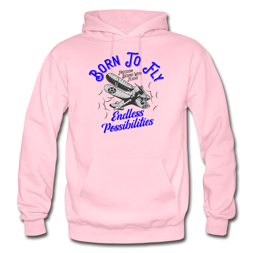 Born To Fly - Endless - Gildan Heavy Blend Adult Hoodie - light pink