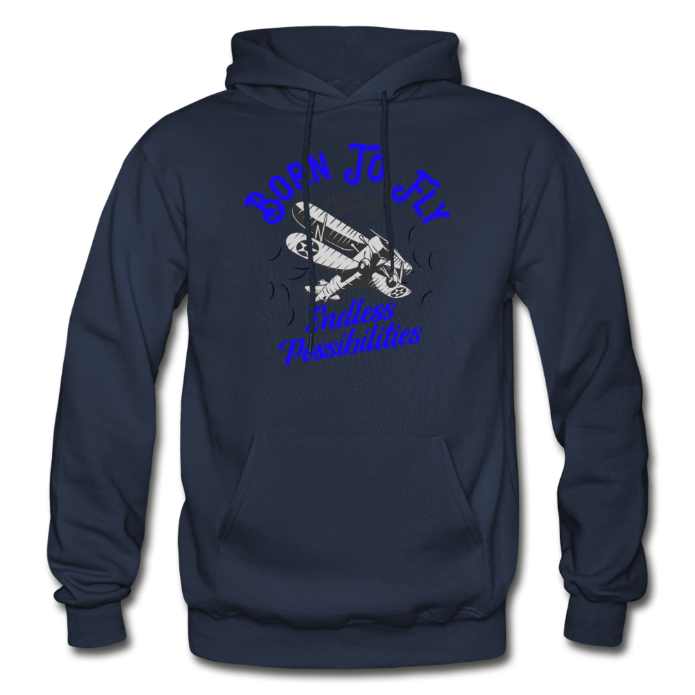 Born To Fly - Endless - Gildan Heavy Blend Adult Hoodie - navy