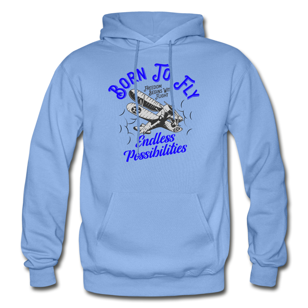 Born To Fly - Endless - Gildan Heavy Blend Adult Hoodie - carolina blue