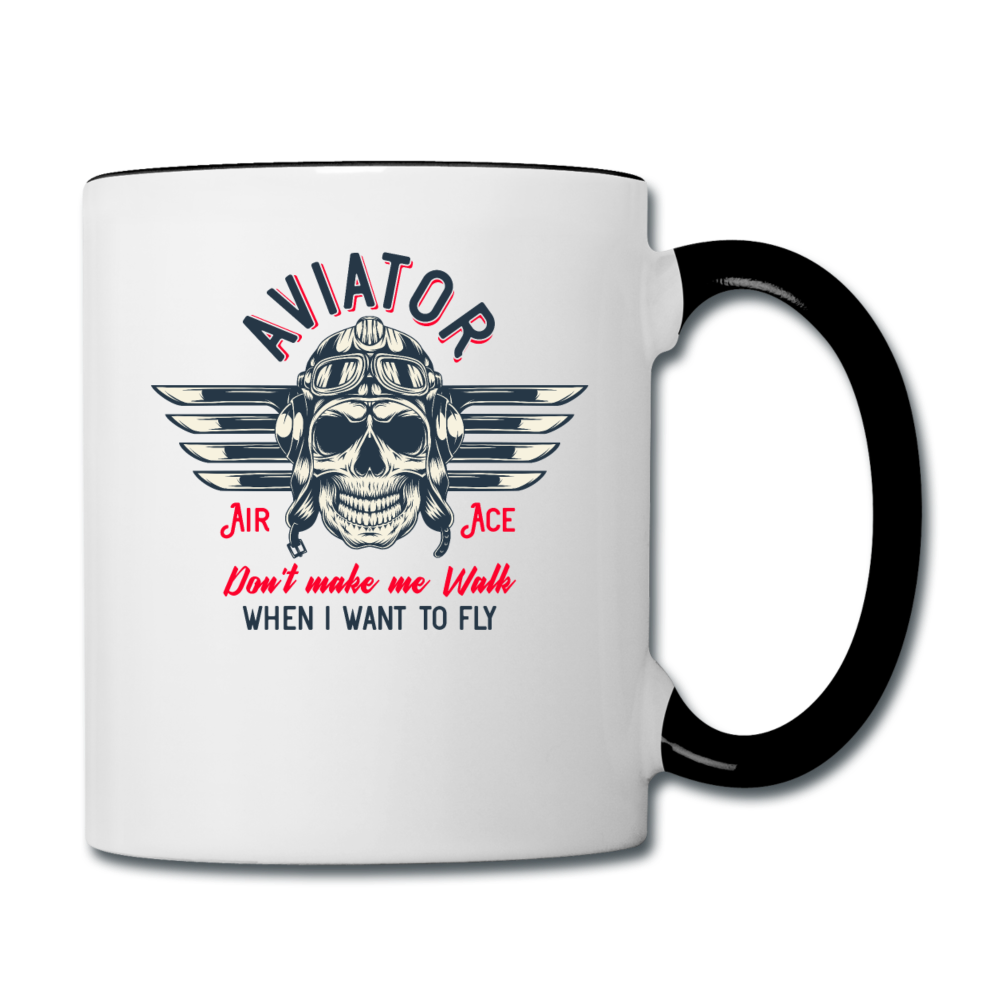 Aviator - Air Ace - Contrast Coffee Mug - white/black