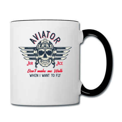 Aviator - Air Ace - Contrast Coffee Mug - white/black