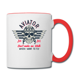 Aviator - Air Ace - Contrast Coffee Mug - white/red