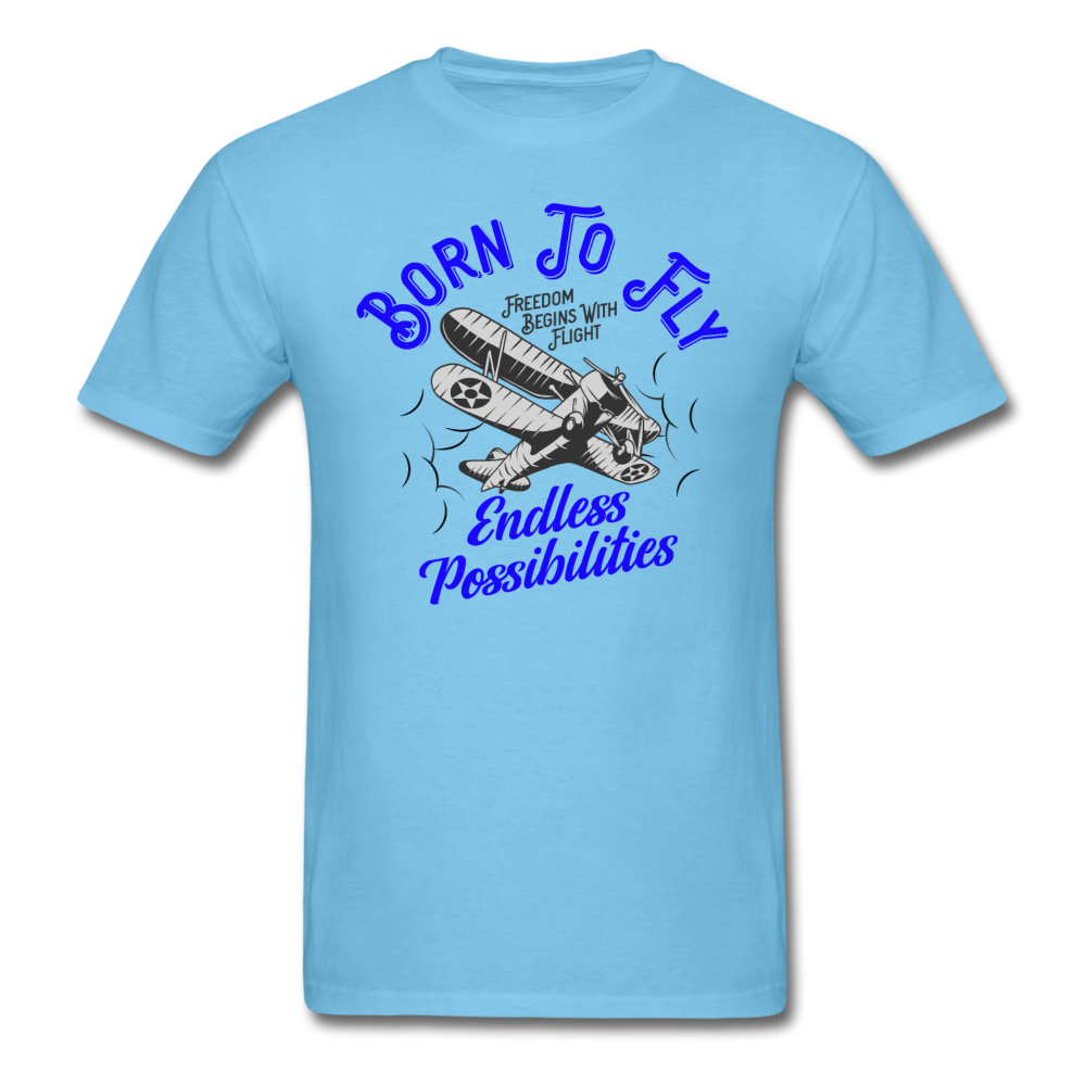 Born To Fly - Endless - Unisex Classic T-Shirt - aquatic blue