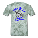 Born To Fly - Endless - Unisex Classic T-Shirt - military green tie dye