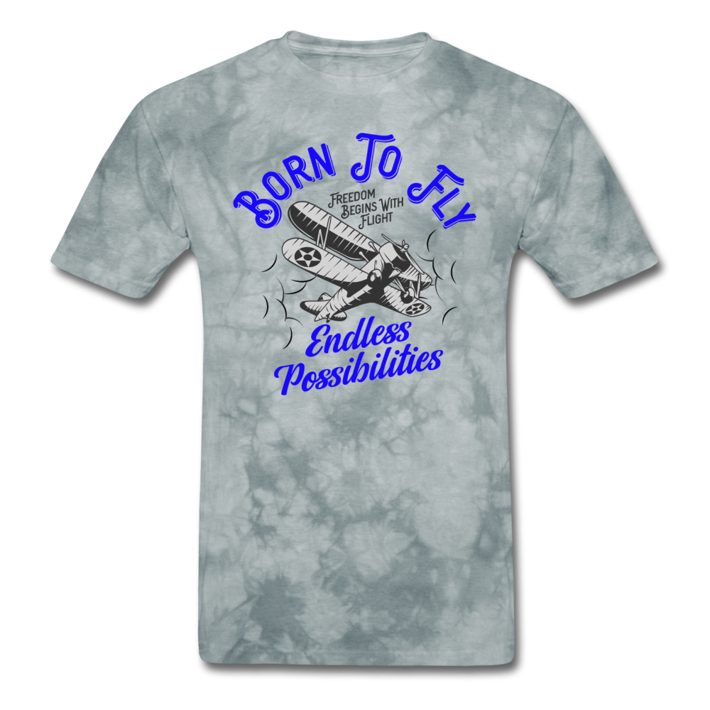 Born To Fly - Endless - Unisex Classic T-Shirt - grey tie dye