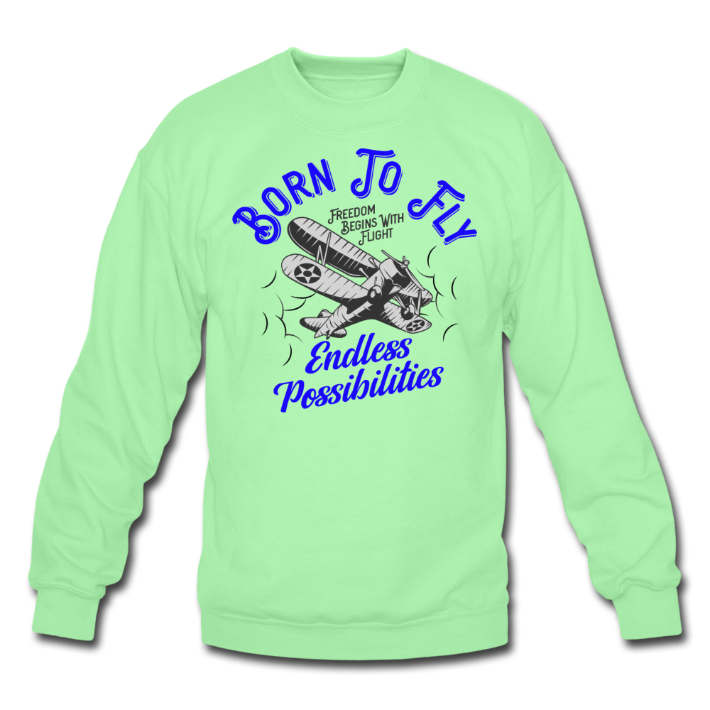 Born To Fly - Endless - Crewneck Sweatshirt - lime