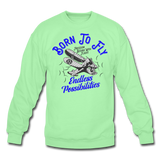 Born To Fly - Endless - Crewneck Sweatshirt - lime
