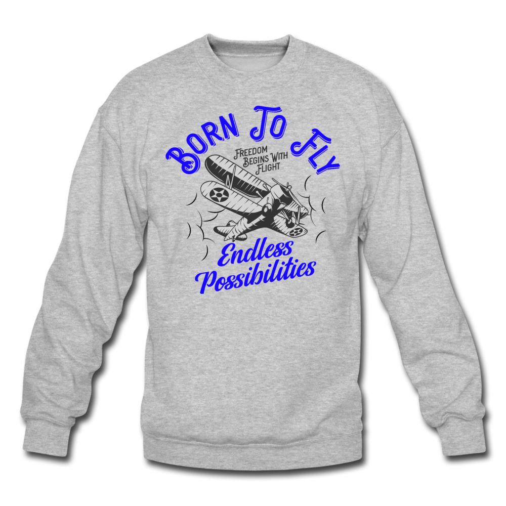 Born To Fly - Endless - Crewneck Sweatshirt - heather gray