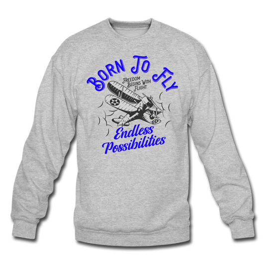 Born To Fly - Endless - Crewneck Sweatshirt - heather gray