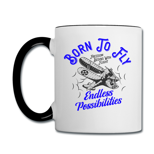 Born To Fly - Endless - Contrast Coffee Mug - white/black