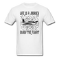 Life Is A Journey - Flight - Black - Unisex Classic T-Shirt - white