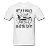 Life Is A Journey - Flight - Black - Unisex Classic T-Shirt - white