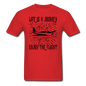 Life Is A Journey - Flight - Black - Unisex Classic T-Shirt - red