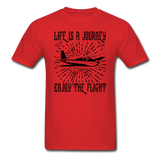 Life Is A Journey - Flight - Black - Unisex Classic T-Shirt - red