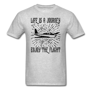Life Is A Journey - Flight - Black - Unisex Classic T-Shirt - heather gray