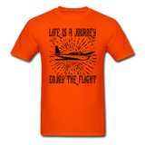 Life Is A Journey - Flight - Black - Unisex Classic T-Shirt - orange