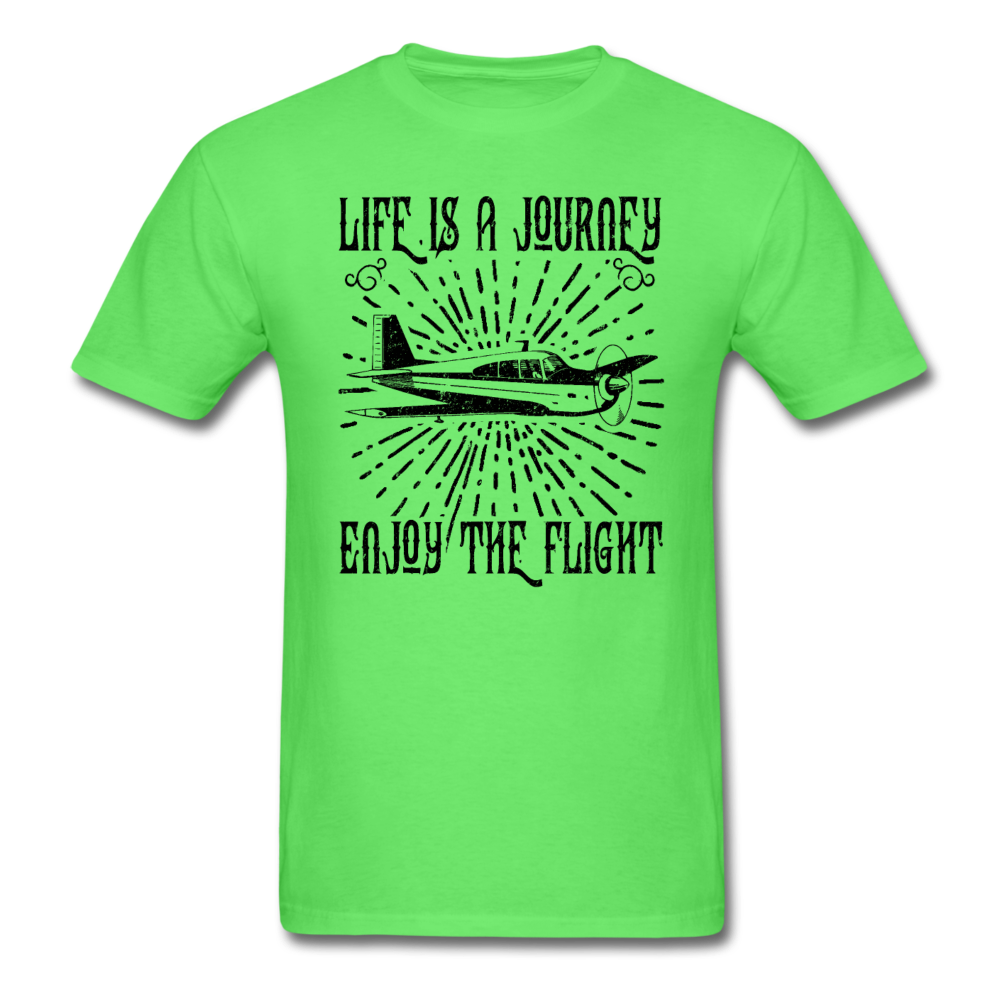 Life Is A Journey - Flight - Black - Unisex Classic T-Shirt - kiwi