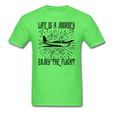 Life Is A Journey - Flight - Black - Unisex Classic T-Shirt - kiwi