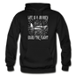 Life Is A Journey - Flight - White - Gildan Heavy Blend Adult Hoodie - black