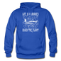 Life Is A Journey - Flight - White - Gildan Heavy Blend Adult Hoodie - royal blue