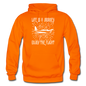 Life Is A Journey - Flight - White - Gildan Heavy Blend Adult Hoodie - orange