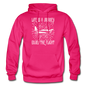 Life Is A Journey - Flight - White - Gildan Heavy Blend Adult Hoodie - fuchsia