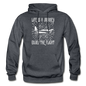 Life Is A Journey - Flight - White - Gildan Heavy Blend Adult Hoodie - charcoal gray