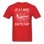 Life Is A Journey - Flight - White - Unisex Classic T-Shirt - red