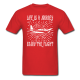 Life Is A Journey - Flight - White - Unisex Classic T-Shirt - red