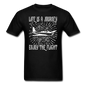 Life Is A Journey - Flight - White - Unisex Classic T-Shirt - black