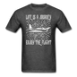 Life Is A Journey - Flight - White - Unisex Classic T-Shirt - heather black