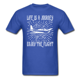 Life Is A Journey - Flight - White - Unisex Classic T-Shirt - royal blue