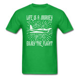 Life Is A Journey - Flight - White - Unisex Classic T-Shirt - bright green