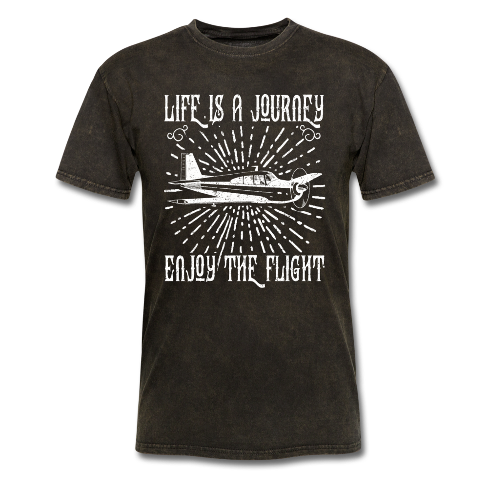 Life Is A Journey - Flight - White - Unisex Classic T-Shirt - mineral black