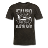 Life Is A Journey - Flight - White - Unisex Classic T-Shirt - mineral black