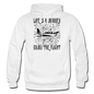 Life Is A Journey - Flight - Black - Gildan Heavy Blend Adult Hoodie - white